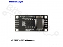 Cijferdisplay 4-digits 7-segments groen clock TM1637 - 30x14mm